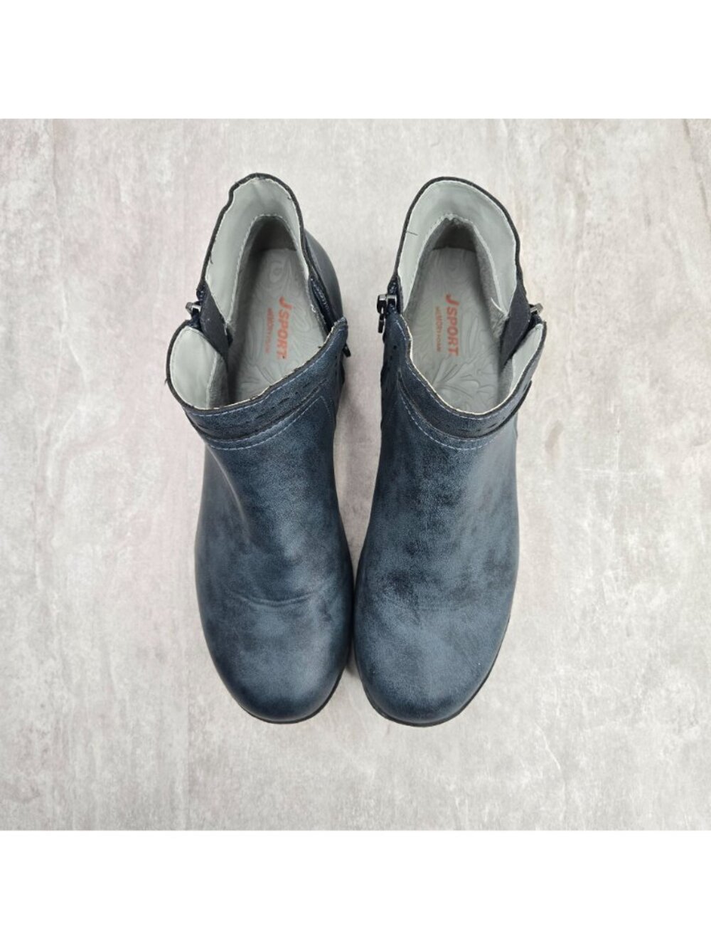 Jambu‎ Comfort Boots Blue Fleece Lined Memory Foam Winter Ankle Booties Size 11 - Picture 2 of 12